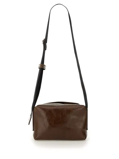 UMA WANG LEATHER SHOULDER BAG