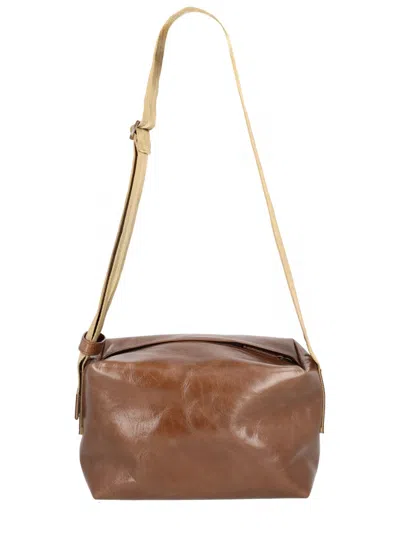 UMA WANG UMA WANG LEATHER SHOULDER BAG