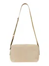 Uma Wang Rectangular Leather Shoulder Bag With Adjustable Strap In Neutral
