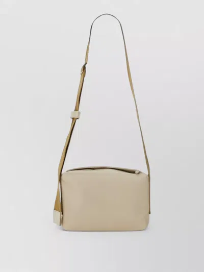 Uma Wang Leather Shoulder Crossbody Bag Rectangular Shape
