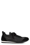 Uma Wang Suede-panelled Lace-up Sneakers In Blue