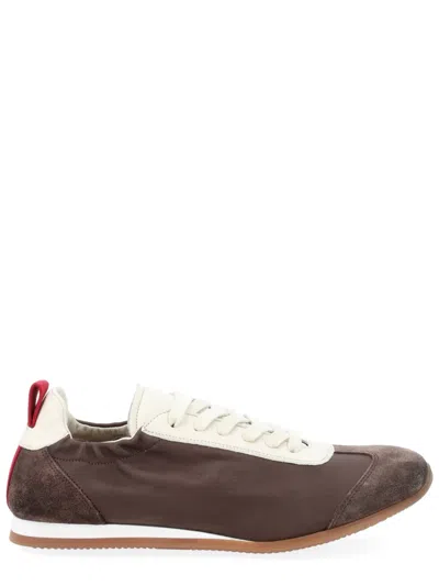 Uma Wang Leather Sneaker In Brown