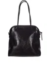 Uma Wang Leather Zip Tote Bag In Purple