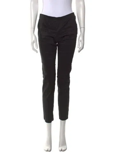 Pre-owned Uma Wang Linen Skinny Leg Pants In Black