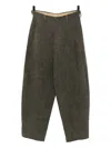 Uma Wang Linen Trousers In Green