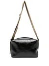 Uma Wang Logo-debossed Shoulder Bag In Black