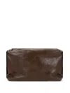 Uma Wang Logo-debossed Leather Shoulder Bag In Brown