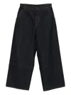 Uma Wang Logo-patch Jeans In Blue