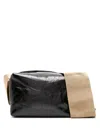 Uma Wang Logo Shoulder Bag In Black