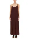 Uma Wang Spaghetti Strap Maxi Dress Daya In Red