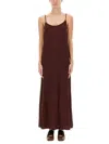 Uma Wang Spaghetti Strap Maxi Dress Daya In Red