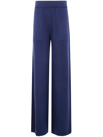 Uma Wang "long" Knitted Trouser In Blue