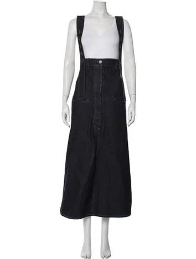 Pre-owned Uma Wang Long Skirt In Blue