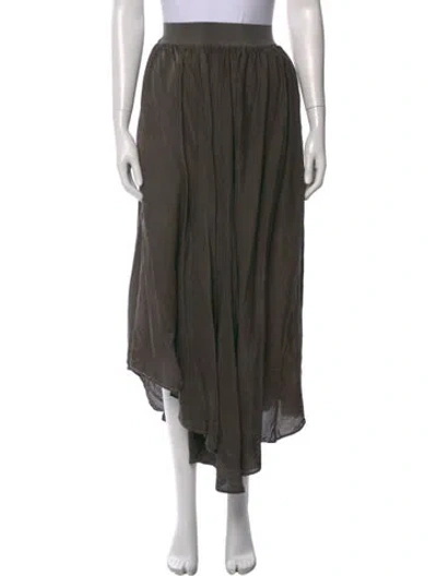 Pre-owned Uma Wang Long Skirt In Green