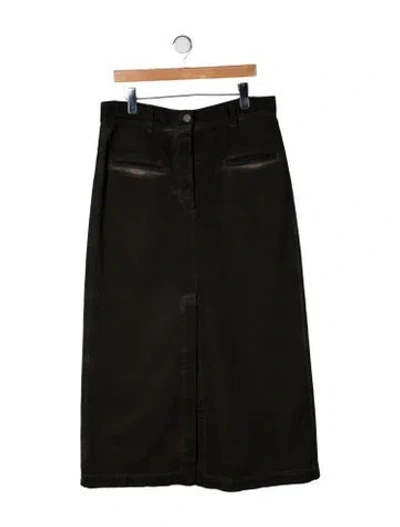 Pre-owned Uma Wang Long Skirt In Green