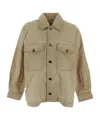 Uma Wang Mens Tan Patch-pocket Oversized-fit Cotton-blend Jacket In Neutral