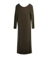 Uma Wang Long Sleeve Dress In Green