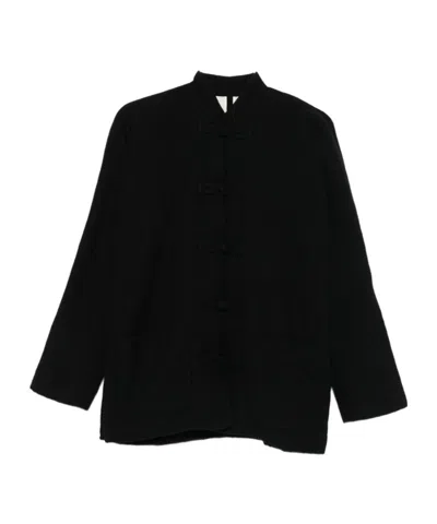 Uma Wang Long Sleeve Jacket In Black