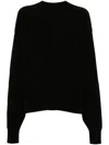 Uma Wang Black Textured Knit Top In Black