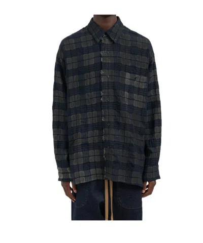Uma Wang Long Sleeve Shirt In Black