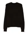 Uma Wang Ribbed Crew-neck Sweater In Brown