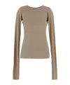 Uma Wang Fine-ribbed T-shirt In Dirty White