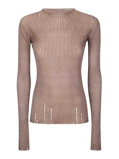 Uma Wang Long Sleeve Top In Brown