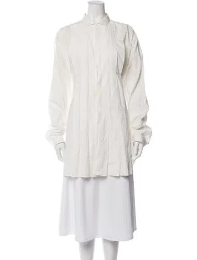 Pre-owned Uma Wang Long Sleeve Top In Neutrals