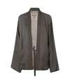 Uma Wang Long-sleeved Casual Jacket In Black