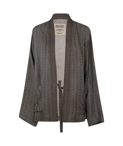 Uma Wang Long-sleeved Casual Jacket In Black
