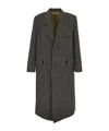 Uma Wang Man Coat Taupe Size M Virgin Wool In Black