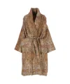 Uma Wang Long-sleeved Coat In Brown