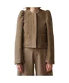 Uma Wang Long-sleeved Jacket In Brown