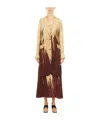 Uma Wang Long-sleeved Lapel Coat In Nude