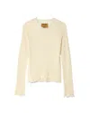 Uma Wang Long-sleeved Pullover Sweater In Nude