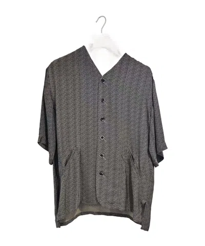 Uma Wang Long-sleeved Shirt In Black