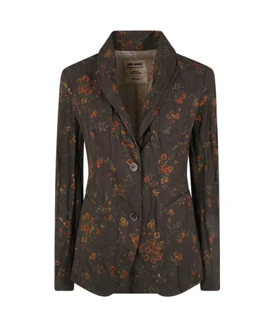 Uma Wang Long-sleeved Suit Coat In Black