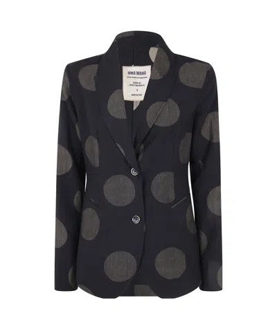 Uma Wang Long-sleeved Suit Coat In Black