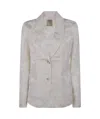 Uma Wang Long-sleeved Suit Jacket In Gray