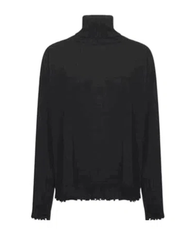 Uma Wang Long-sleeved Sweater In Black