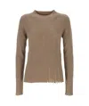 Uma Wang Long-sleeved Sweater In Brown