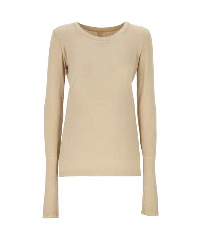 Uma Wang Long-sleeved Sweater In Nude