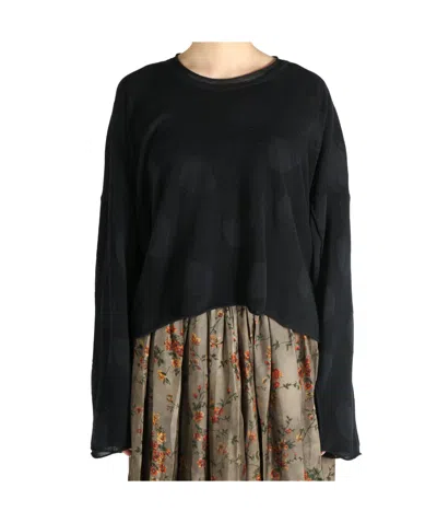 Uma Wang Long-sleeved T-shirt In Black