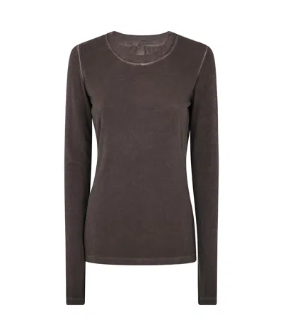 Uma Wang Long-sleeved T-shirt In Black