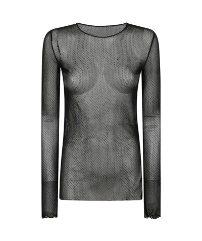 Uma Wang Long-sleeved T-shirt In Black