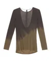 Uma Wang Long-sleeved T-shirt In Brown