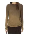 Uma Wang Long-sleeved T-shirt In Brown