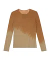 Uma Wang Ombre-effect Long-sleeve T-shirt In Brown