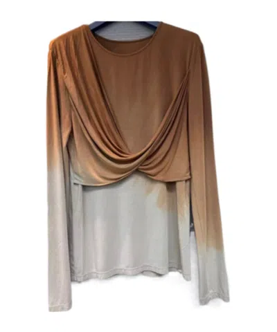 Uma Wang Long-sleeved T-shirt In Brown