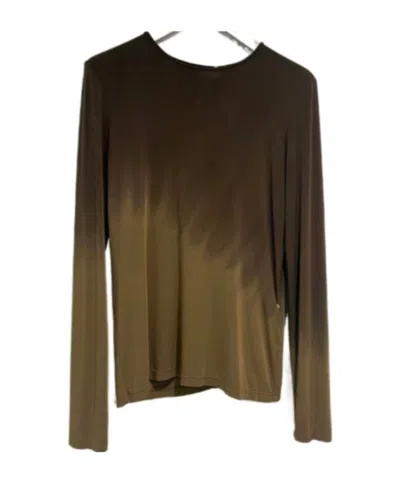 Uma Wang Long-sleeved T-shirt In Brown